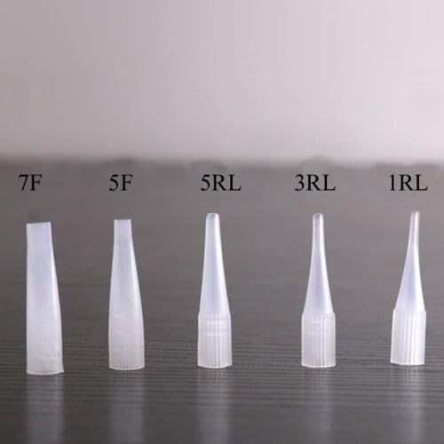 100pcs/lot Microblading Permanent Makeup Eyebrow/Lip Needle Tattoo Tips Disposable Permanent Eyebrow Needles caps Accessories