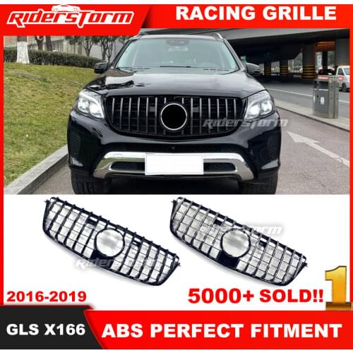 GT style grille For GLS class X166 GT Grille for Mercedez benz GLS class GLS300 GLS350 front grille of SUV Auto front grille