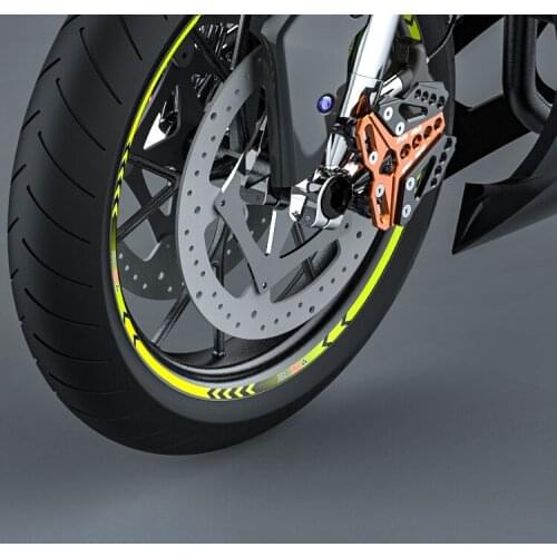 3 Colors Strips Wheel Sticker Reflective Rim Stripe Tape Bike Motorcycle 18inch Stickers Accessory Tyre Rim Funny Car Stickers