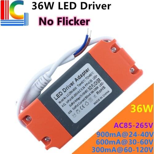 18W 24W 36W Lighting Transformer No flicker LED Driver Adapter 300mA 60mA 900mA Power Supply LED trrack lamp & LED Panel light