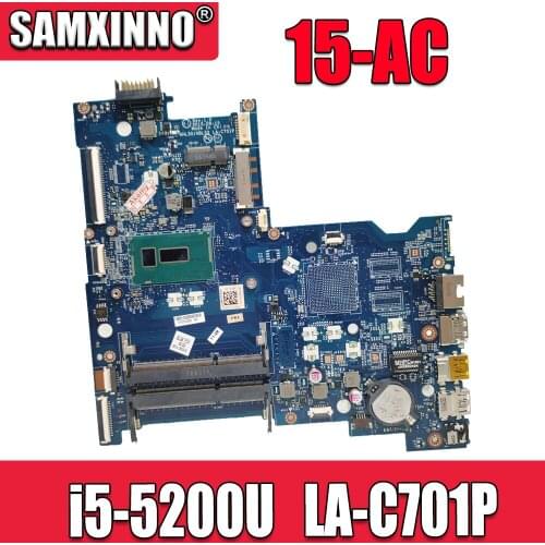 AHL50 / ABL52 LA-C701P For HP 15-AC 15T-AC 250 G4 notebook motherboard CPU i5-5200U DDR3 100% test work 815244-501