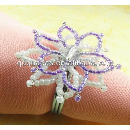 Acrylic wedding napkin ring and party decoration