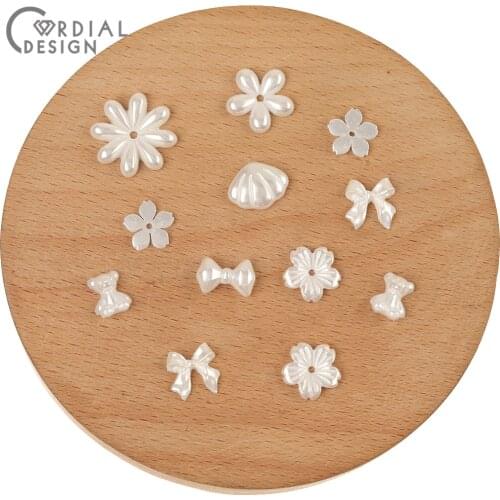 Cordial Design Jewelry Accessories/Acrylic Bead/Bowknot Shape/DIY/Imitation Pearl Patch/Hand Made/Jewelry Findings & Components