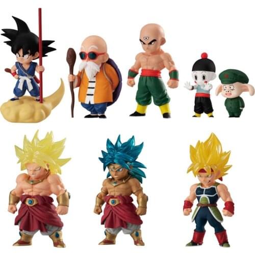 Bandai Dragon Ball ADVERGE 14 Goku Kame Sennin Tien Shinhan Chiaotzu Uron Broli Burdock Action Toys Figure Collectable Gashapon