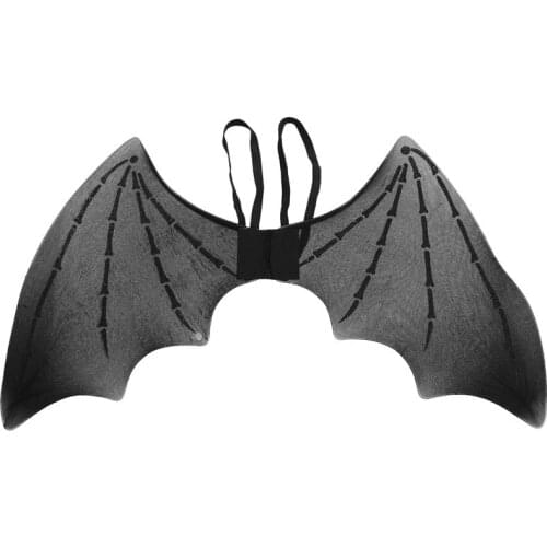 Boys Girls Kids Black Bat Wings Fairy Wings Costume Halloween Angel Birthday Party Cosplay Fancy Dress Props