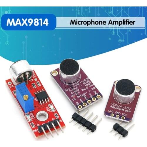 Electret Microphone Amplifier Stable MAX9814 module Auto Gain Control MAX4466