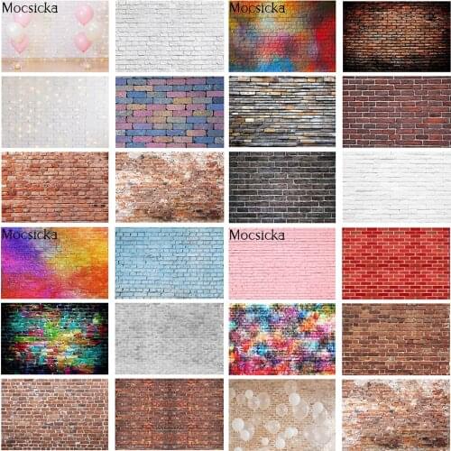Brick Wall Portrait Backdrop Photography Newborn Baby Kids Birthday Cake Smash Background Food Pets Still Life Photocall Studio