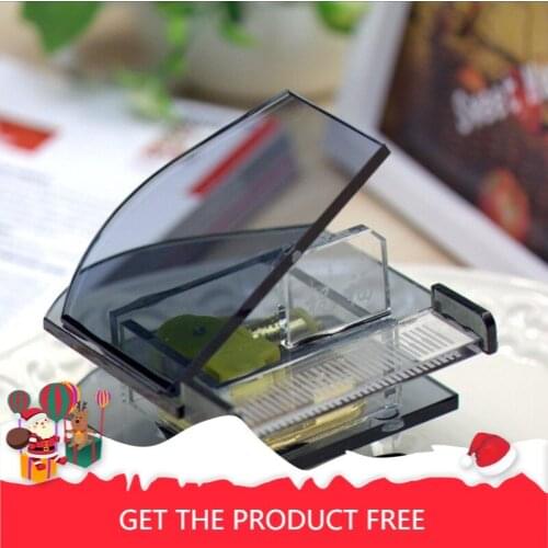 Crystal Piano Music Box Piano Model Creative Music Box Valentines Day Gift Decoration
