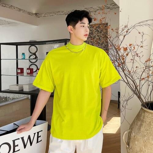 Summer Mens Short Sleeve Loose Solid T-shirt Casual Cool Top F63