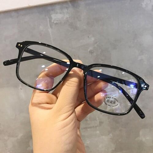 LONSY Anti Blue Light Optical Eye Glasses Frames Women Men Ultralight Eyeglasses Frame Female Brand Black Computer Oculos