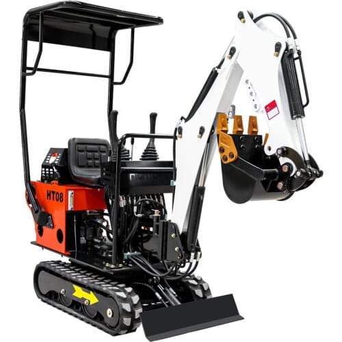 Smallest 0.8 ton hydraulic excavator mini digger loader bagger CE/EPA/EURO 5