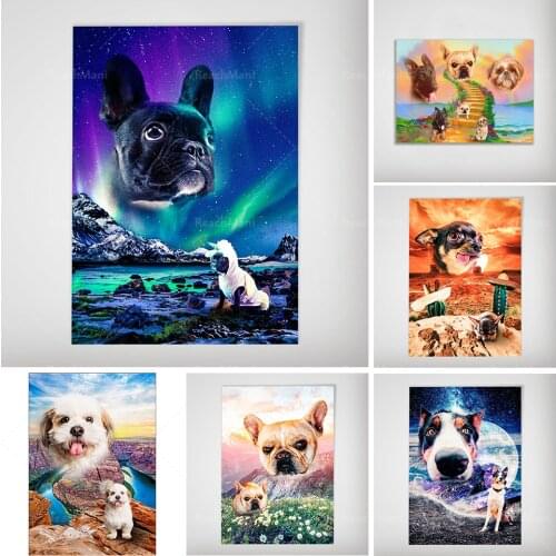 Fashion animal dog, Rainbow Bridge, personalized pet animal dog decoration home unique gift