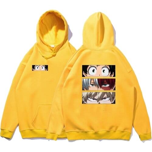 My Hero Academia Deku Cool Sweatshirt Japan Anime Funny Mens Hooded Tops Autumn Hip Hop Streetwear Hoodies Male