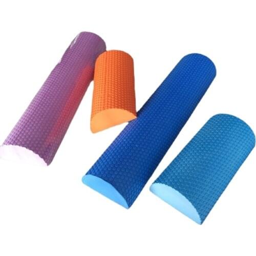 Half Round EVA Foam Roller for Yoga Pilates Fitness Equipment Balance Pad Yoga Blocks With Massage Floating Point 30-45cm