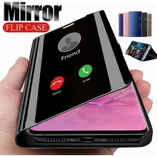 For Sony Xperia 1 II Case Luxury Flip Stand Clear View Mirror Phone Case For Sony Xperia 1 II 1II Cover 2020 6.5 Protective Case