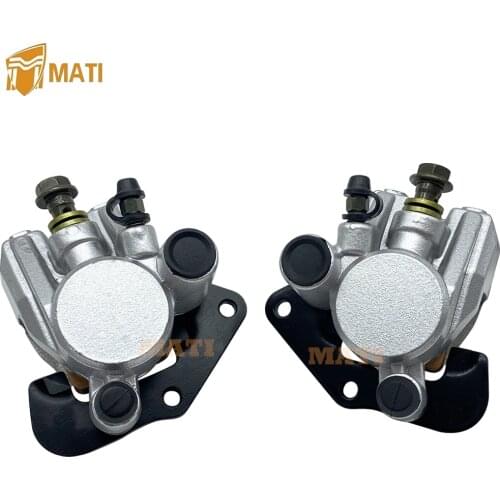 Mati Front Left Right Brake Caliper with Pads for Kawasaki Prairie 300 360 400 KVF300 KVF360 KVF400 43080-5135 43080-5136