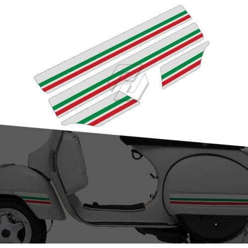 Motorcycle Side Panel Reflective Stickers Case for Vespa PX T5 Scooter-5 Decal