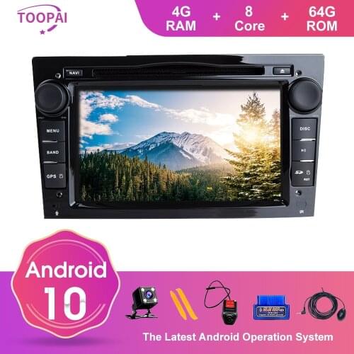 TOOPAI Android 10 For Opel Antara Vectra Crosa Auto 2004-2009 Auto Radio Stereo GPS Navigation Car Multimedia DVD CD SWC New