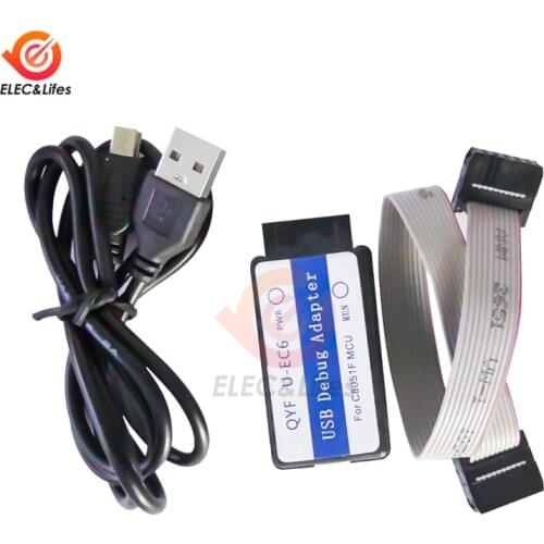 U-EC6 USB Universal Emulator Compatible With C8051 Full Range of MCUs Support Program Download Support WIN XP WIN7 WIN8 WIN10