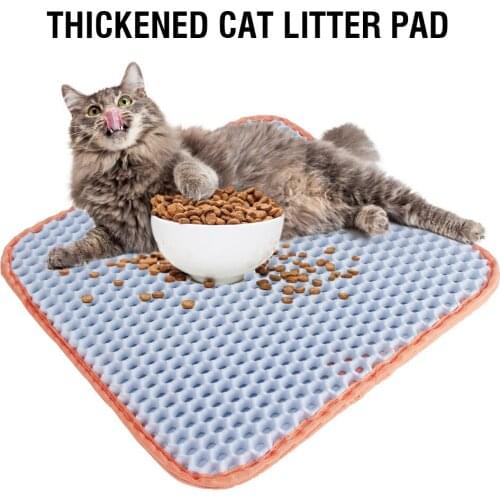 Pet Cat Litter Mat Foldable Double Layer Non-slip Waterproof Pets Litter Mat
