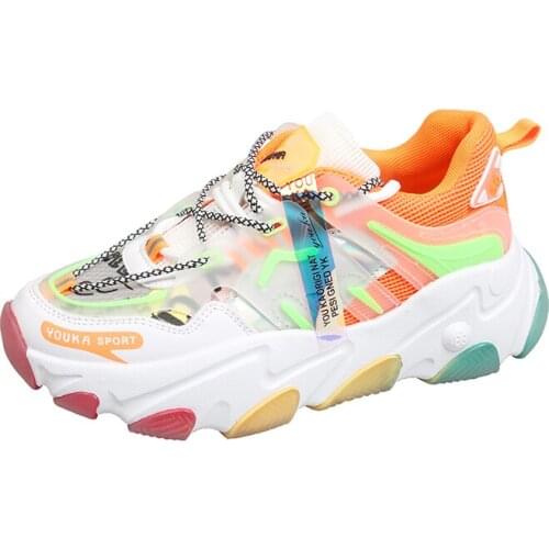 Women Chunky Sneakers Designers Mixed Colors Lace Up Old Dad Shoes Platform Woman Vogue Casual Shoes Tenis Female Trainers hot