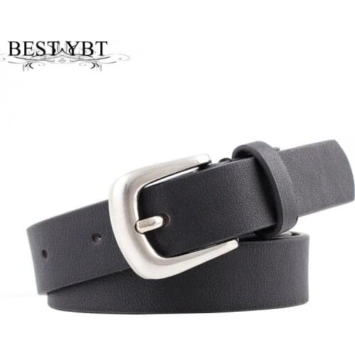 Best YBT Women belt high quality Imitation lether Alloy pin buckle belt casual simple Women fashion dress decoration belt