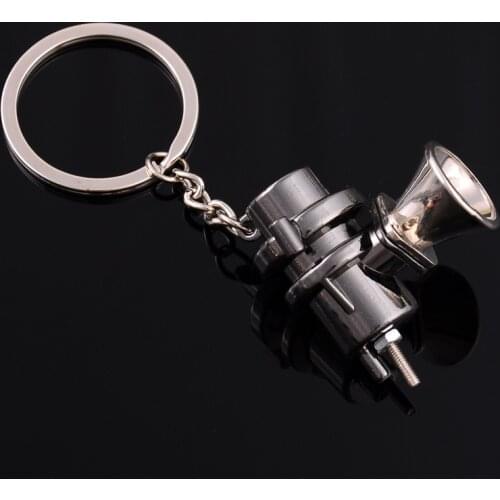 1Pcs Car Keychain Mini Blow Off Valve BOV Wheel Hub Key Chain Car Styling Keyring Turbo Charger Keybob Car Interior Accessories