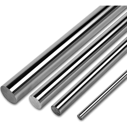 1Pcs Chromed 45# Steel Round Bar Shaft Rod Dia 4mm-30mm Length 100mm-1000mm Linear Shaft Rods