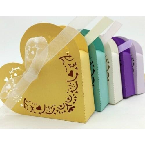 10/50pcs Christmas Box Gift Bag Kraft Paper Candy Box Merry Christmas Party Gift Box Packaging Home Decoration 5z