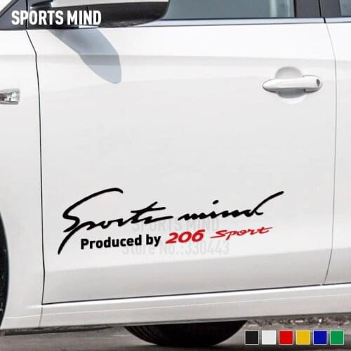 10 Pieces Car Styling Automobiles Sport Entertainment Car Sticker Decal For Peugeot 206 SW Exterior Accessories