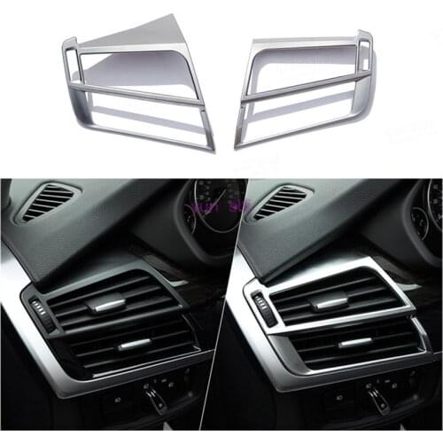 2pcs Car Both Sides Air-conditioning Outlet Decoration Car Stickers Car-styling Covers for BMW X5 X6 2014-2016