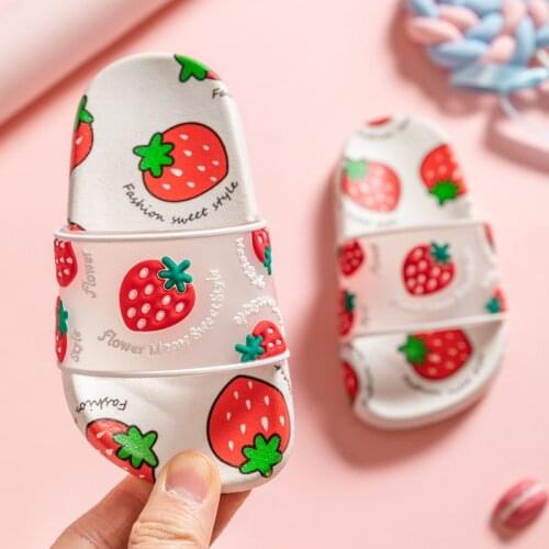 2020 Childrens slipper Baby Girls slipper infant Girl Troddler shoe for Summer Fruit Jelly Parent-child Woman Slipper shoe n