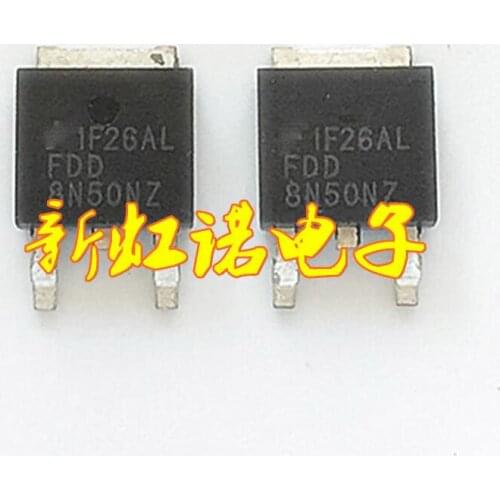 5Pcs/Lot New Original 8 N50 FDD8N50NZ Patch Field Effect Tube TO-252 Encapsulation Integrated circuit Triode In Stock