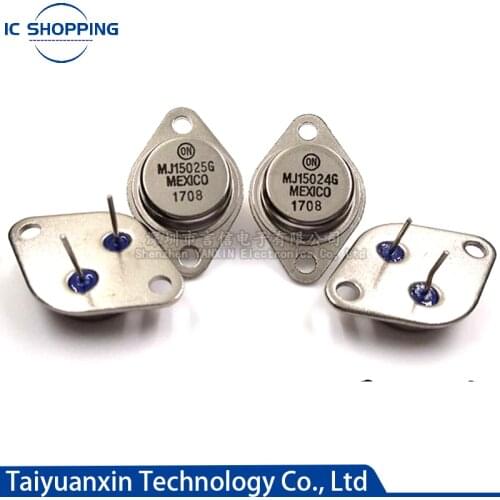 5PCS MJ15025 MJ15024 MJ15025G MJ15024G Paired Tubed High Power Transistor TO-3