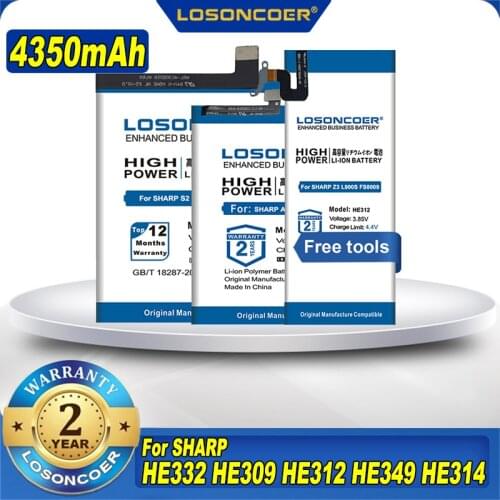 4600mAh HE332 HE309 HE312 HE349 HE314 Battery For SHARP S2 FS8010 AQUOS / AQUOS S3 FS8032/ AQUOS Z2 A1 FS8002 /Z3 L900S FS8009