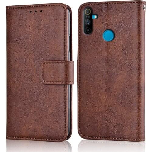 C3 Case Slim Leather Flip Cover for Realme C3 Case Wallet Magnetic Case For Realme C3 C 3 Back Cover