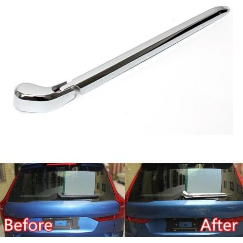 For Volvo XC60 2018 2019 Car Rear Rain Wiper Cover Decoration Car Stickers Styling Chrome ABS