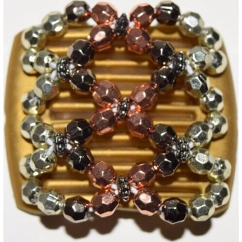 Double colour polyhedral beads small size magic comb 20 pcs/lot Easy to Use for young&old