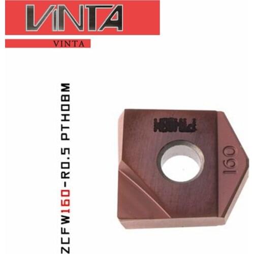 High hardness and wear resistance CNC milling inserts ZCFW160-R0.5/R1.0 PTH08M CNC grooving blade