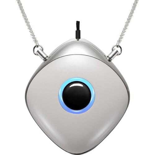 Personal Electronic Air Necklace Negative Ion Air Purifier Wearable Necklace Air Freshener for Both Kids and Adults