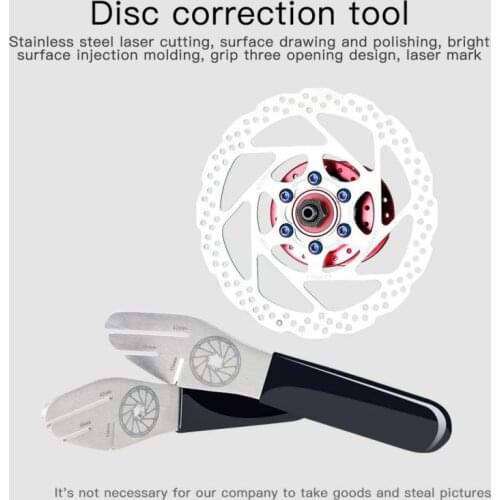 Bicycle Repair Tools Wrench Disc Brake Rotor Alignment Truing Tool Adjustment Durable Stainless Steel Wrench Cycling Bike Tools