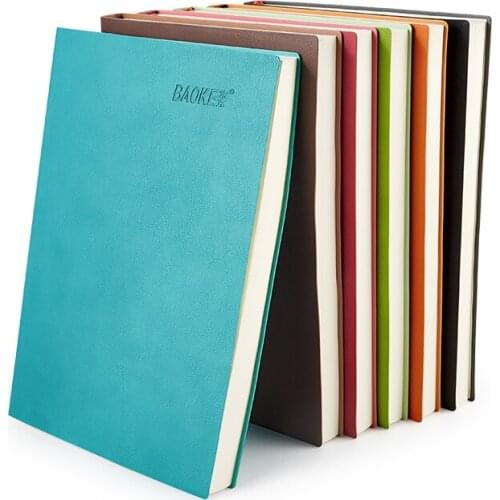 Baoke Stationery Notebook NB1818 Loose-leaf PU Material Leather Notebook 160 Page Notepad Student Diary Office Stationery