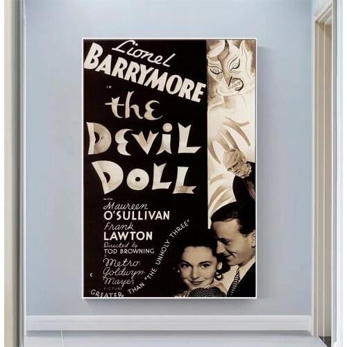 CP1069 The Devil-Doll (2) Classic Hot Movie Print Silk Fabric Poster Indoor Wall Art Decor Gift