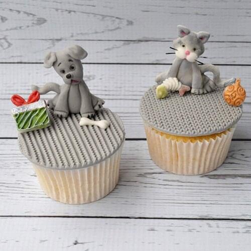 Dog & Cat Mould Silicone Mold Fondant Cake Decorating Tool Gumpaste Sugarcraft Chocolate Forms Bakeware Tools