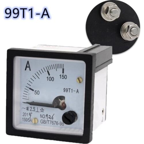 Pointer type AC ammeter 99T1 150A/5A 200A/5A 250A/5A 300A/5A 400A/5A 500A/5A Analog Panel Ammeter Gauge Ampere Current Meter