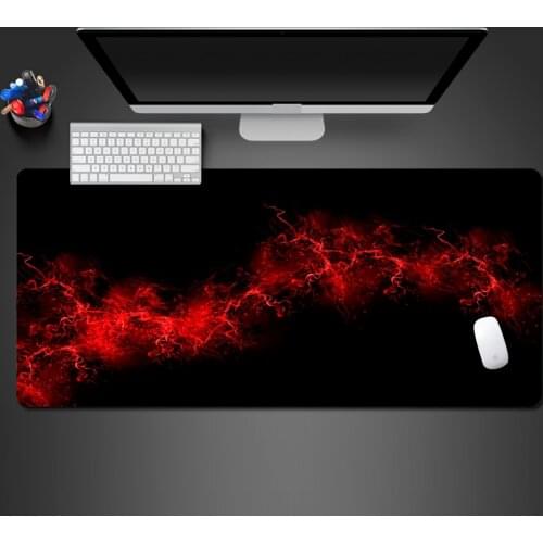 Advanced Red Mouse Pad Modern Abstract Natural Rubber Non-slip Pad Laptop Accessories Large Professional Office Pads