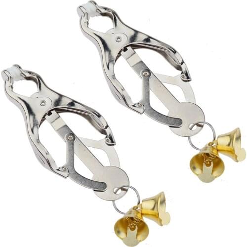 Nipple Clamps Sex Toys Butterfly Nipple Clip Double Bell Horn Bell Ancient Bell Clip