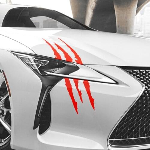 40cm * 12cm car reflective monster sticker scratch stripe claw mark car car headlight vinyl decal car shape