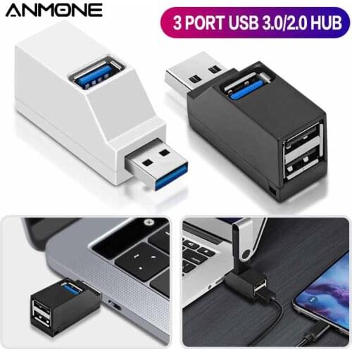 3 Ports USB HUB3.0 Adapter Extender for PC Laptop Macbook Mobile Phone Usb2.0 Splitter 3-Way Charger Otg U Disk Dock for Mouse