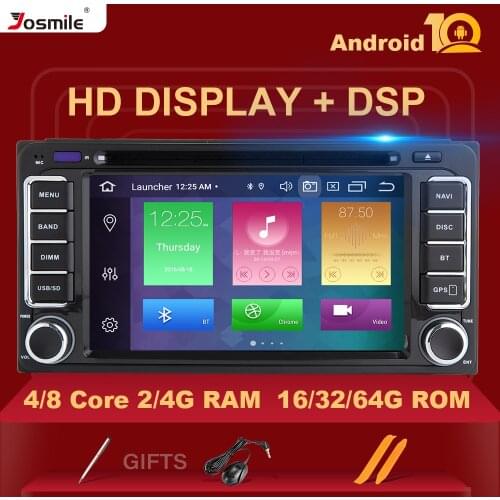 DSP 4G 2 din Android 10Car Radio Multimedia For Toyota Land Cruiser 100 200 Prado 120 150 Rush Corolla Hiace Yaris HiluxGPS navi
